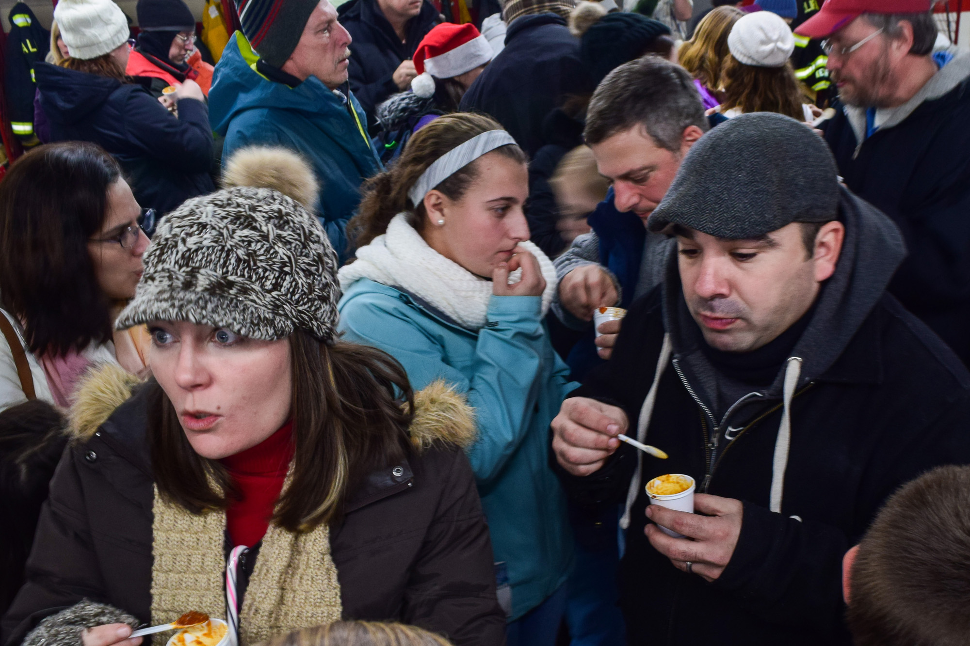 Taste testing was in full swing at the chili cook-off inside the Halifax fire station on Sat. night.