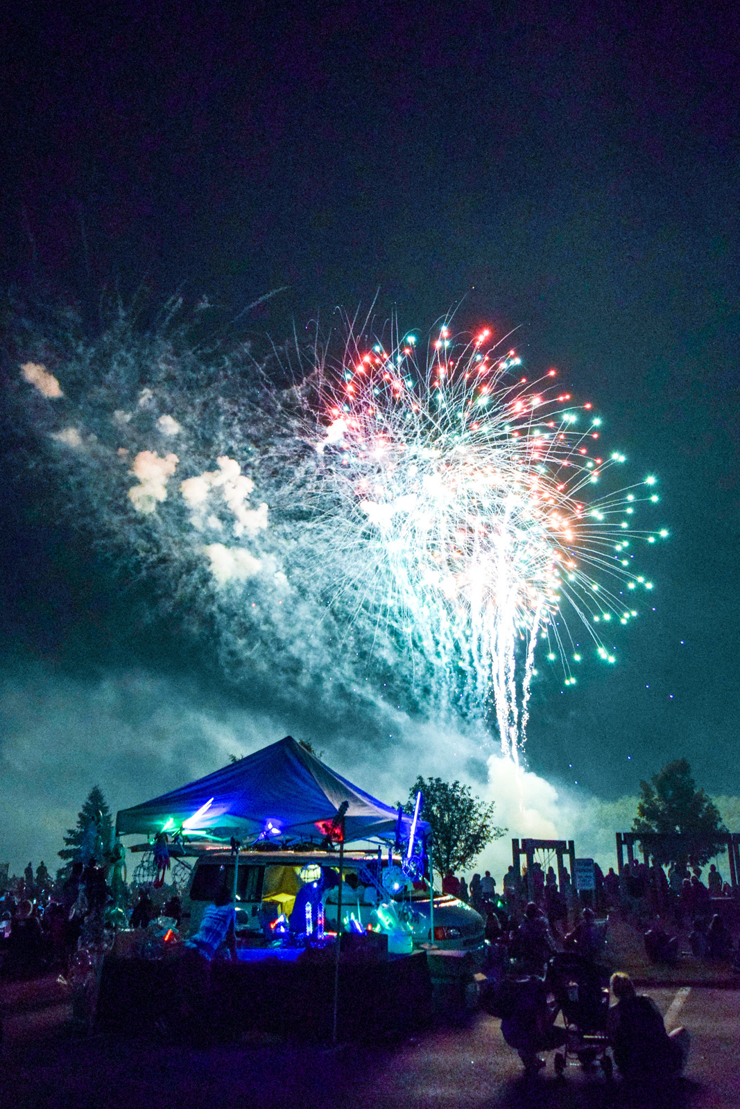 Halifax celebration fireworks over the HOPS Playground on June 30